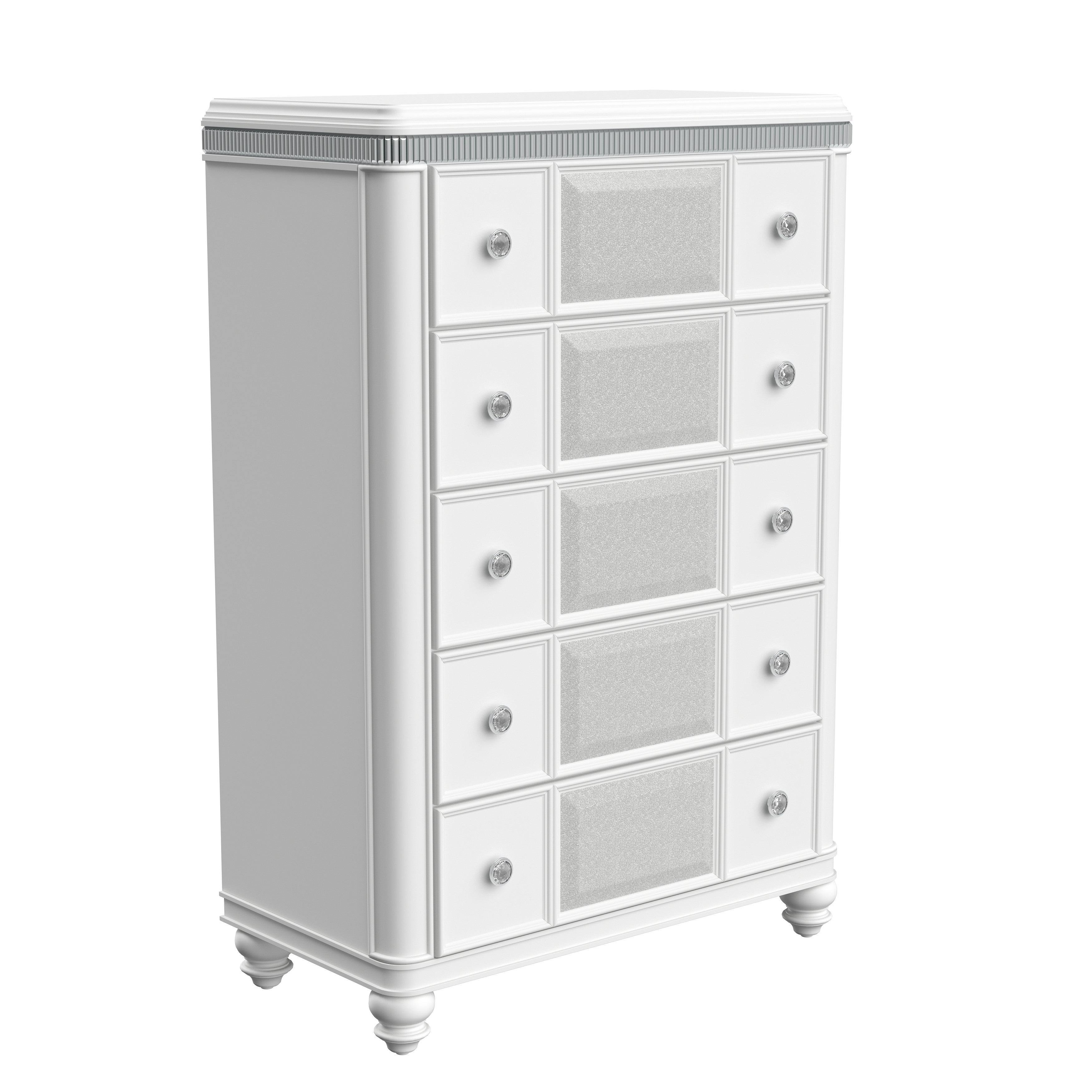 White/Silver Chest G764