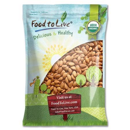 Organic Almonds, 12 Pounds, Raw, Unsalted, No Shell S451