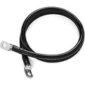 Black 10 Foot 2/0 AWG Battery Cable with 3/8" Ring Terminals B7002