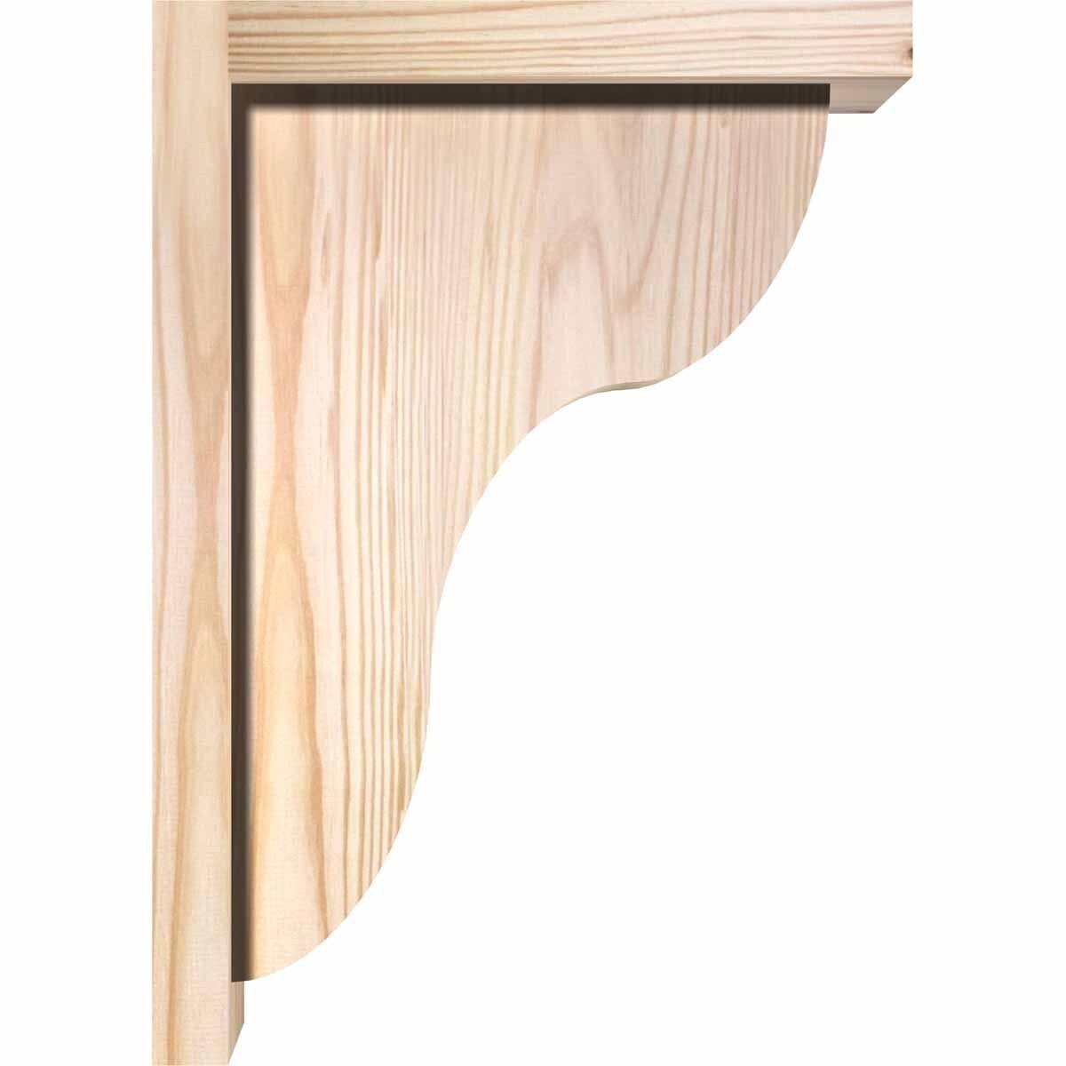 Carmel Smooth Corbel with Backplate, Douglas Fir H13951