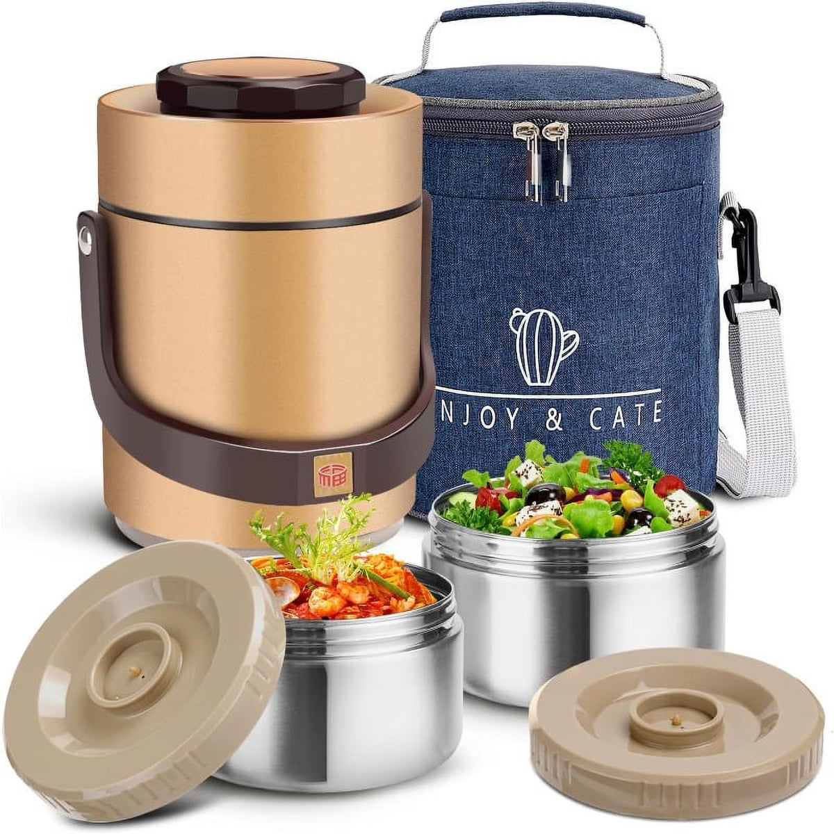 51 oz Stainless Steel Vacuum Insulated Wide Mouth Soup Food Thermos Hot Food Jar N4454