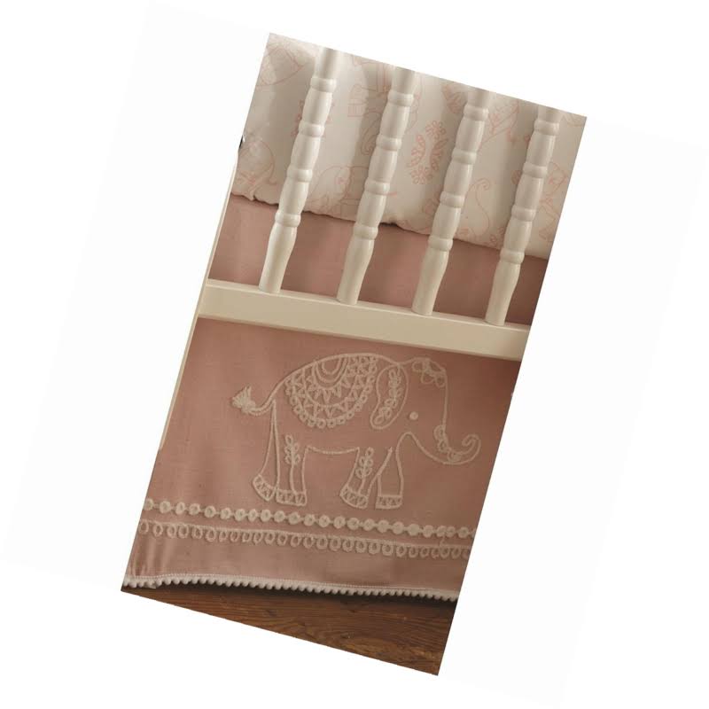 5 Piece Pink Crib Bedding Set V51736