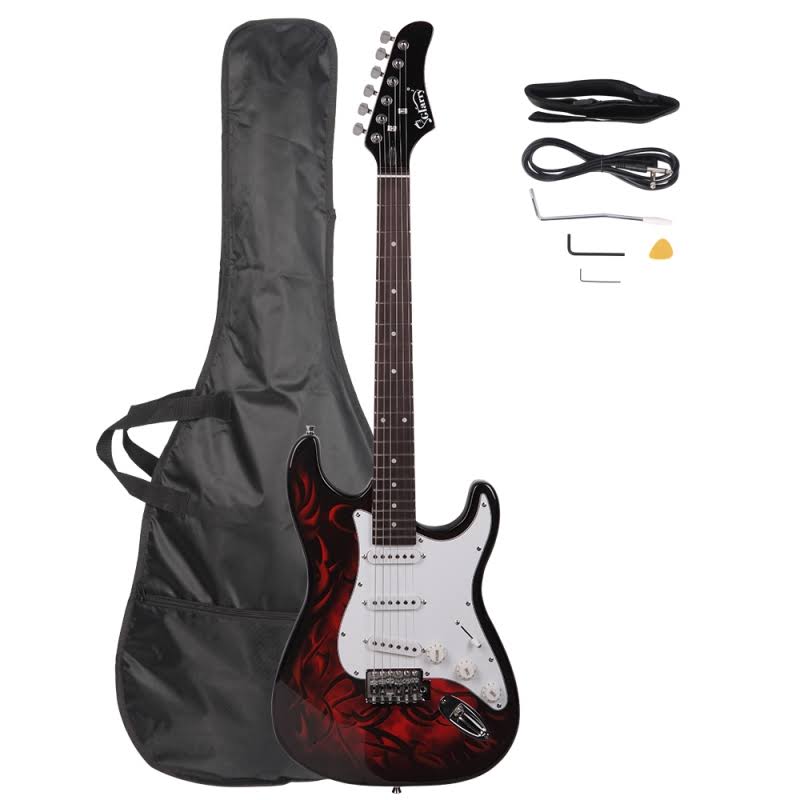 Red Electric Guitar D327