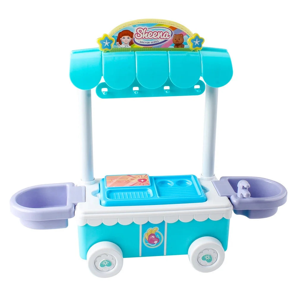 Doctor Kit Surgical Car with Music Kids Play House Educational Role Play Toy W859309