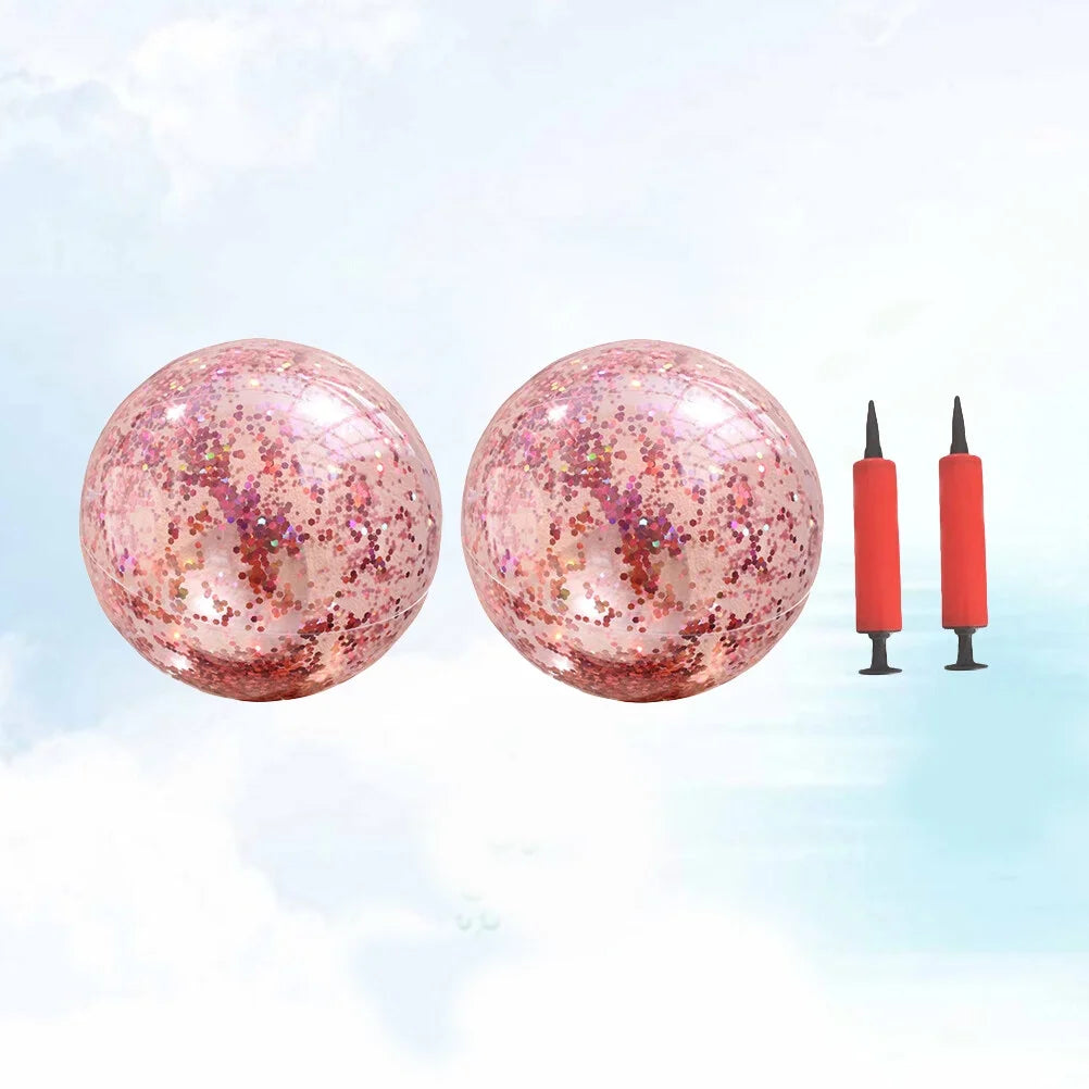4 Pcs 40CM/60CM Glitter Ball and Pump Set K143