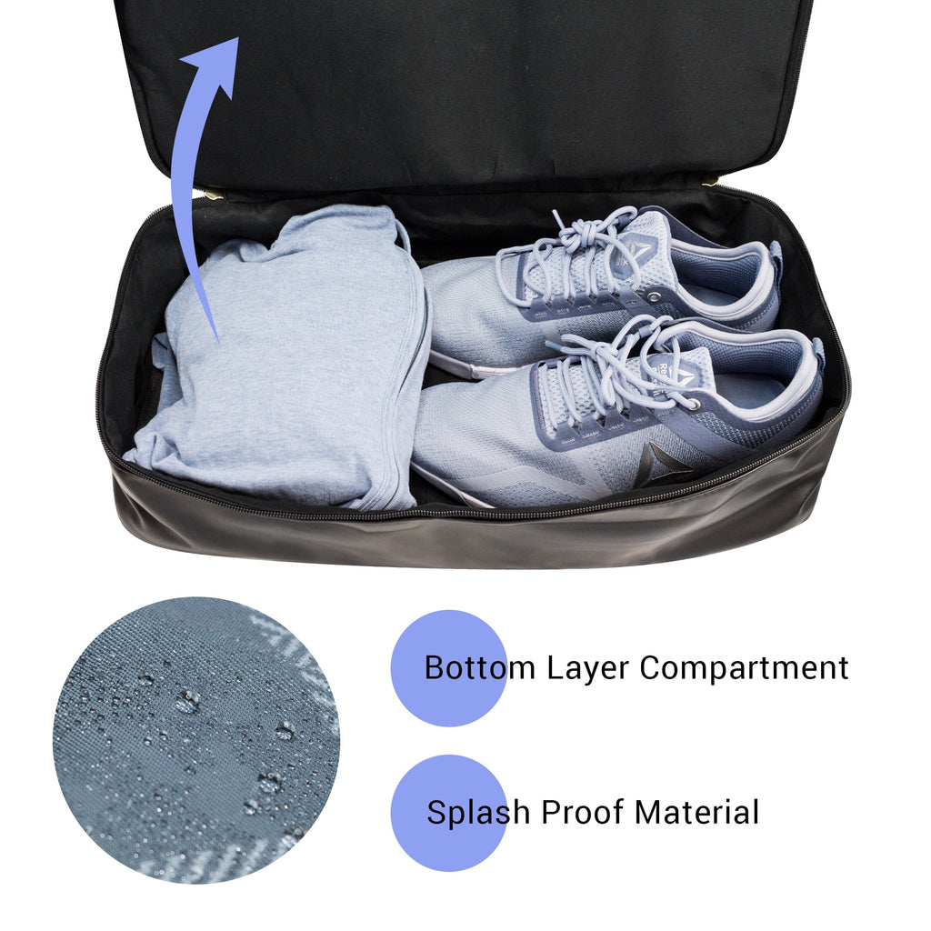 Pink Plaid Weekender Travel Duffle Bag with Shoe Compartment G369170