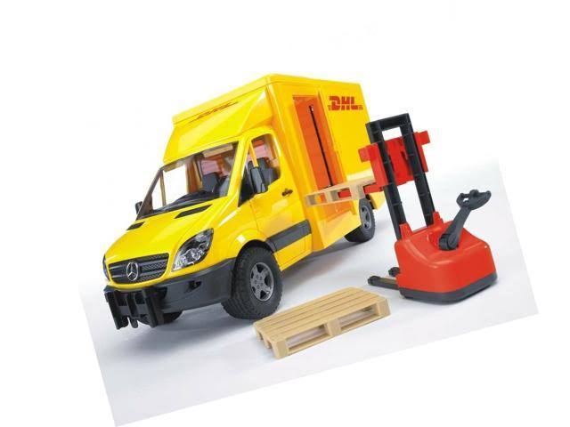 Mercedes Benz MB Sprinter DHL Delivery Truck with Hand Pallet Jack V68570