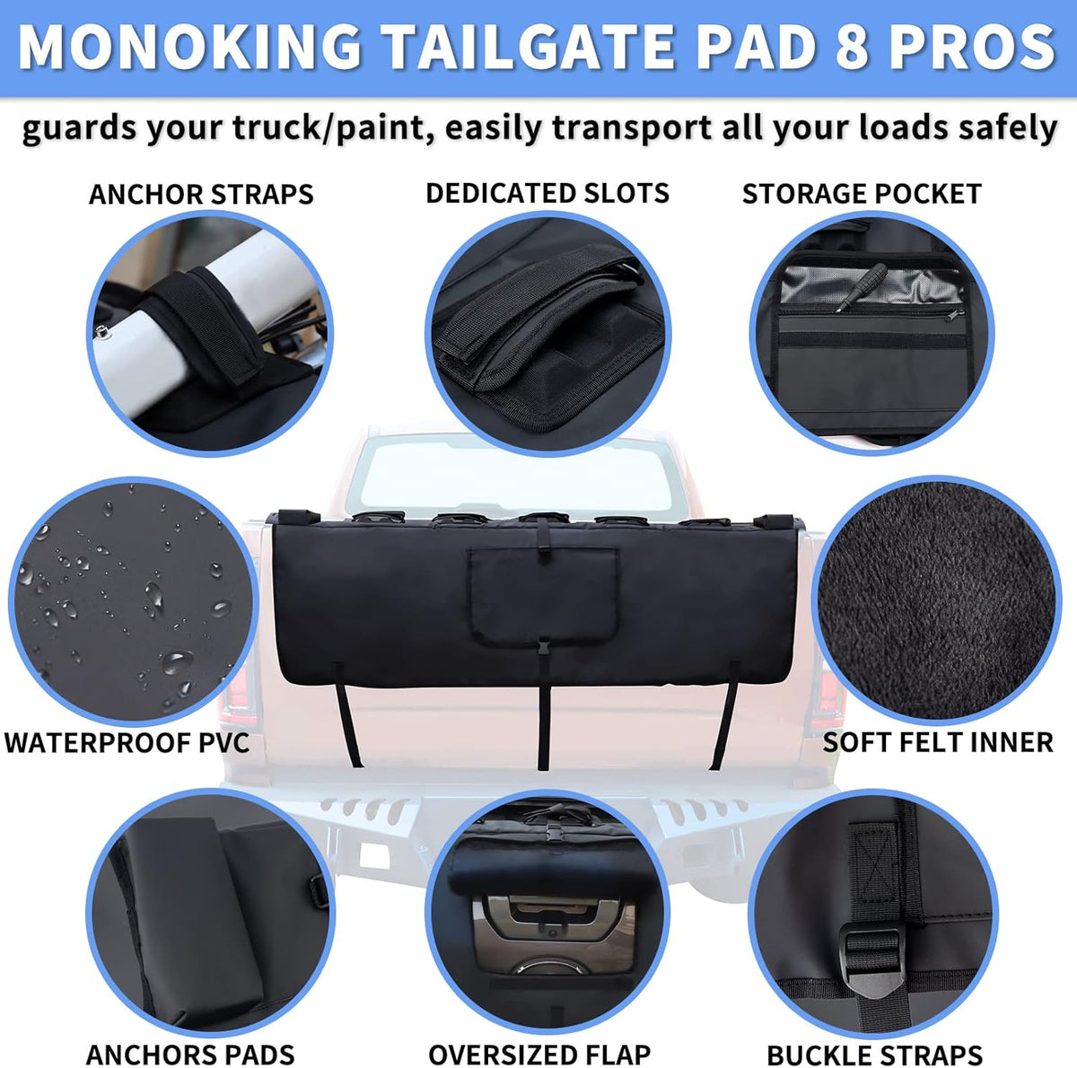 Black 54" Tailgate Bike Pad Pack of 2 F98268