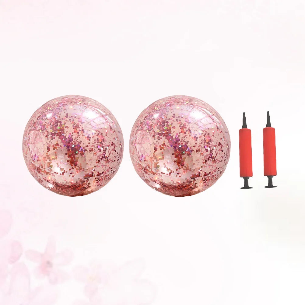 4 Pcs 40CM/60CM Glitter Ball and Pump Set K143