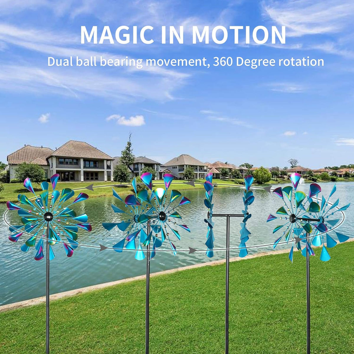 72 Inches Metal Wind Spinner P8897