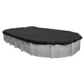 Black Mesh Heavy-Duty Winter Cover for Oval Above-Ground Swimming Pools V11444
