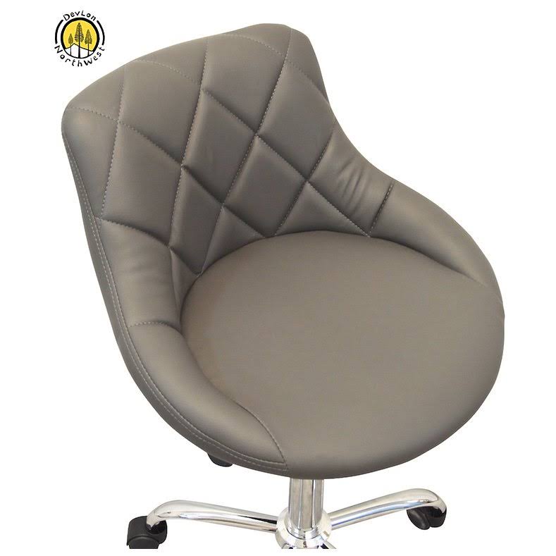 Gray Adjustable Rolling Stool D929502
