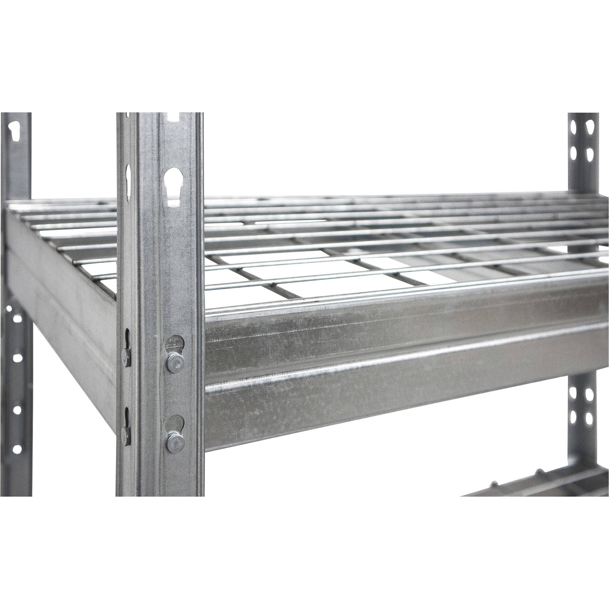 Galvanized Wire Deck Shelving, 4 Shelves, 880-Lb. Capacity per Shelf N169829