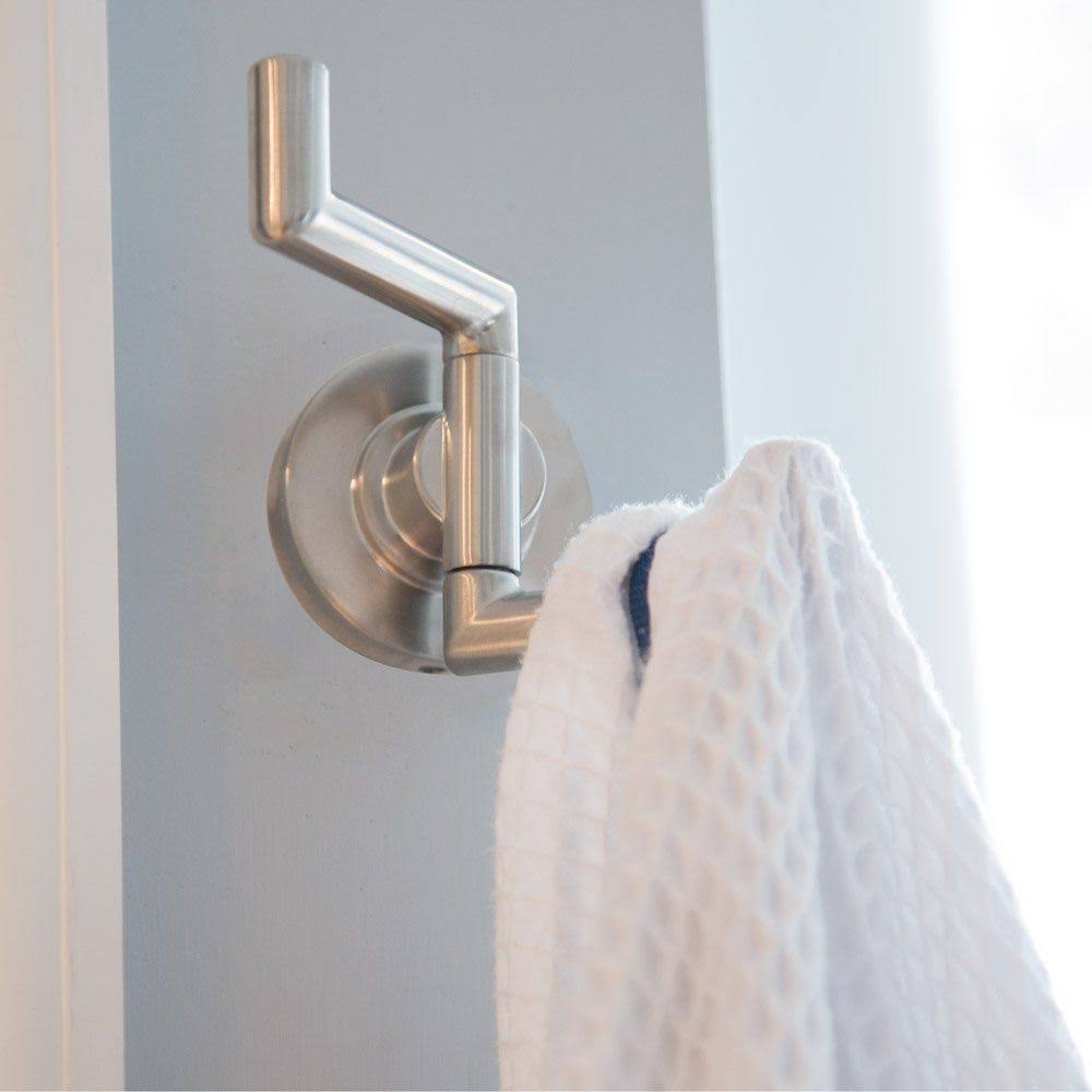 Brushed Nickel Double Robe Hook M966