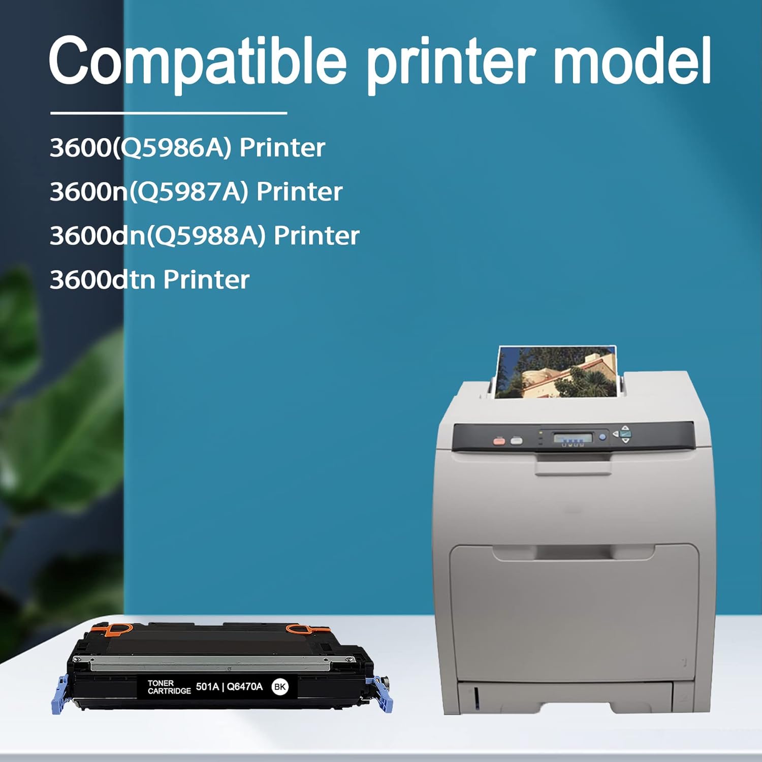1 Pack Remanufactured Toner Cartridge for HP 3600 Printer X212888