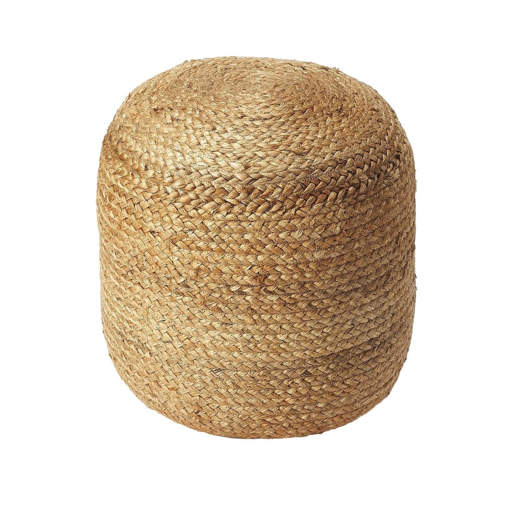 Natural Round Jute Pouffe H28963