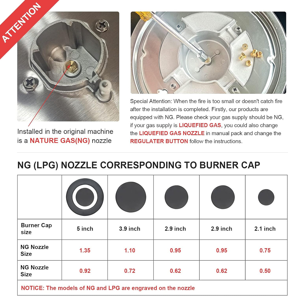 30 Inch 5 Burner Gas Cooktop with Cast Iron Grates M98876