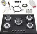 30 Inch 5 Burner Gas Cooktop with Cast Iron Grates M98876