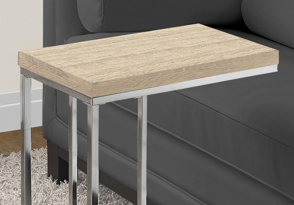 Cappuccino Particle Board Metal Accent Table R23274