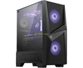 Mid Tower Gaming Computer Case Black with 2x 120 mm RGB PWM Fan Q6152