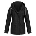 Lightweight Hooded Rain Jacket Windproof Plus Size K9789