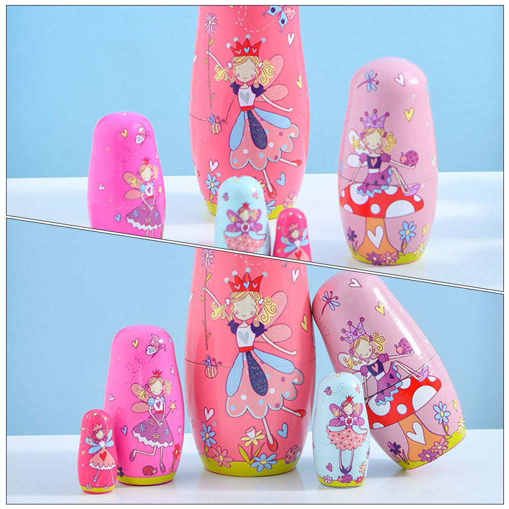 Matryoshka Russian Wooden Dolls DIY Babushka Vintage Decor O48731