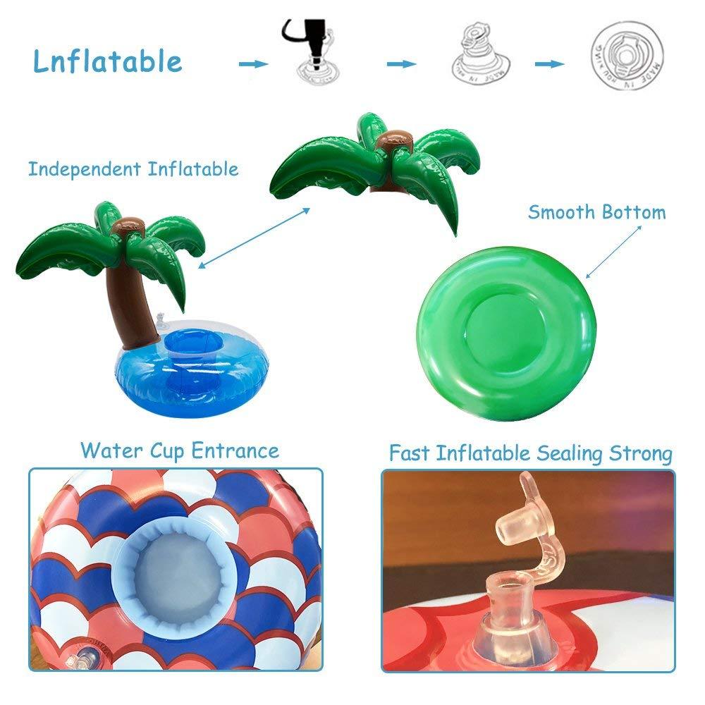 Inflatable Drink Holder 12 Pack Pool Drink Floats H4318