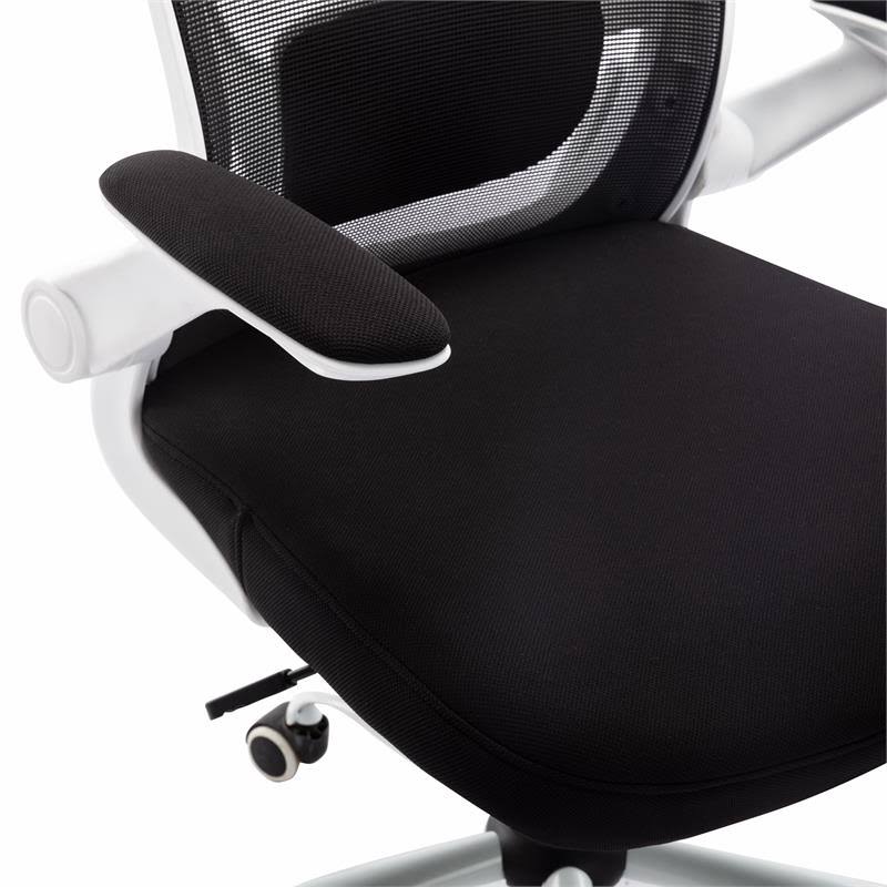 White Adjustable Mesh and Metal Office Chair S408