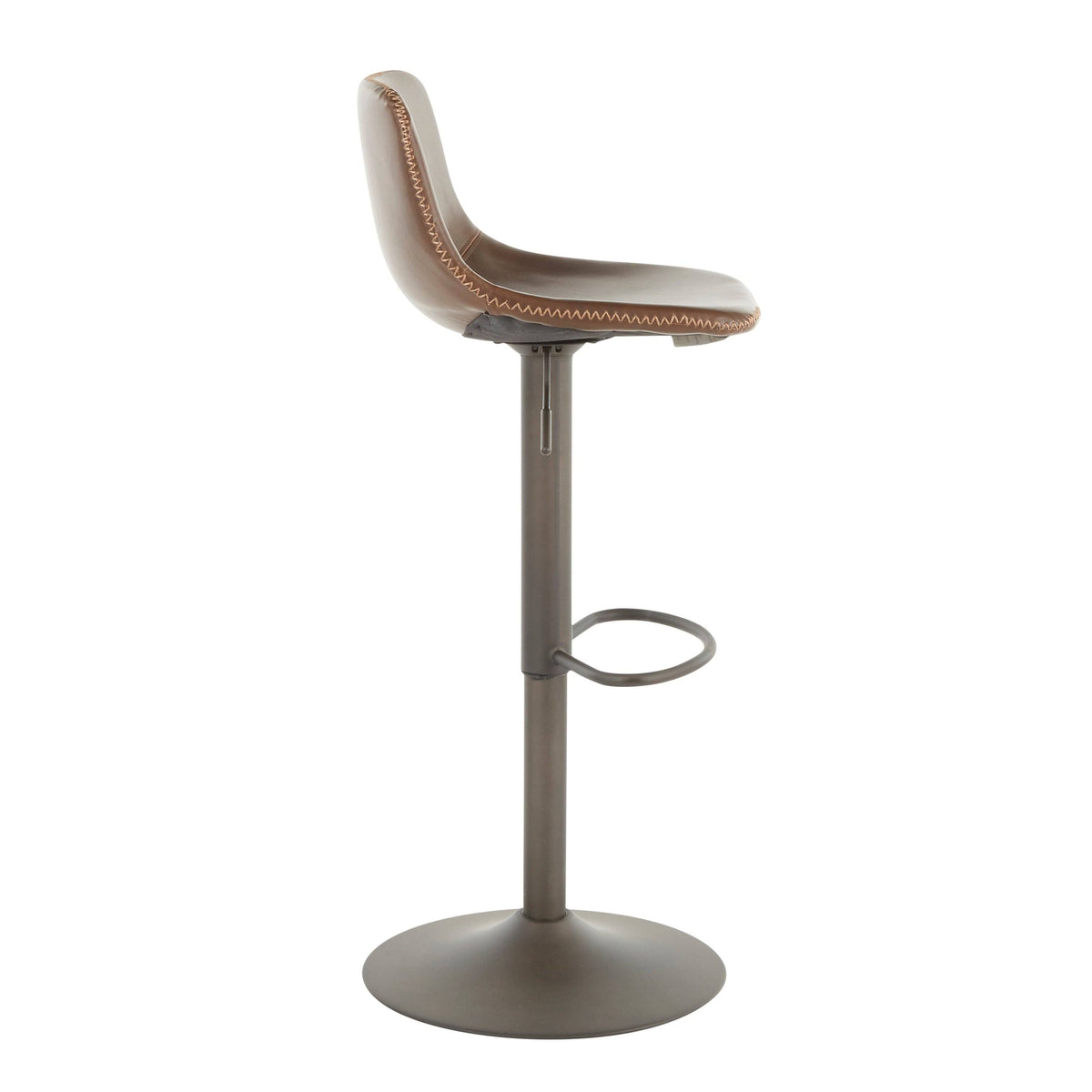 Adjustable Barstool in Brown (Set of 2) U278
