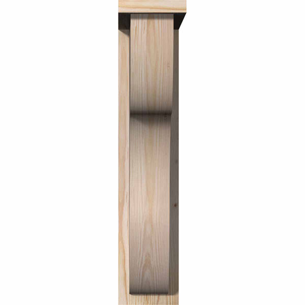 Carmel Smooth Corbel with Backplate, Douglas Fir H13951