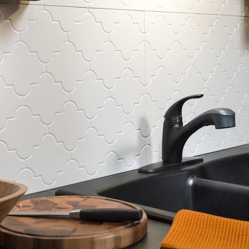 Matte White 15-square Foot Backsplash Kit Z1179