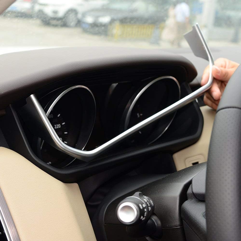 ABS Chrome Plastic Car Dashboard Decoration Frame Trim Cover Z304