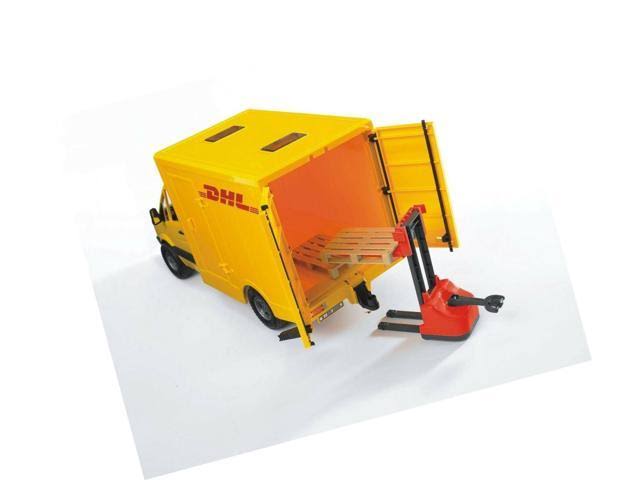 Mercedes Benz MB Sprinter DHL Delivery Truck with Hand Pallet Jack V68570