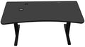 Black Gaming Desk with Infinity Mousepad and Built-in Cellphone Charger D4968