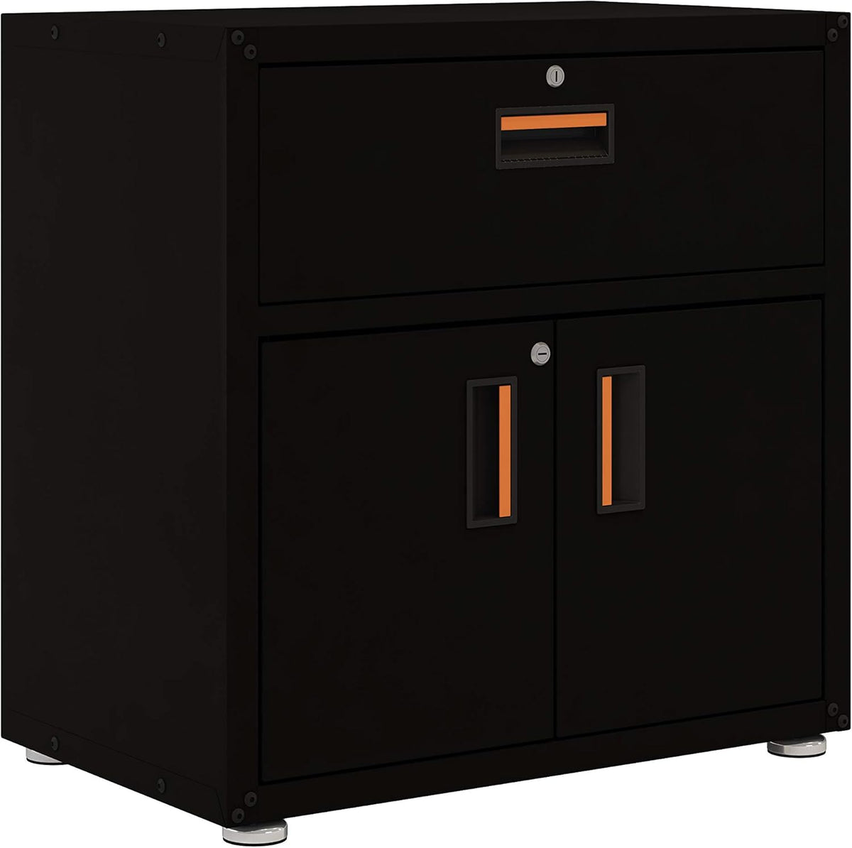 One Drawer Steel Cabinet with 2 Doors E8946