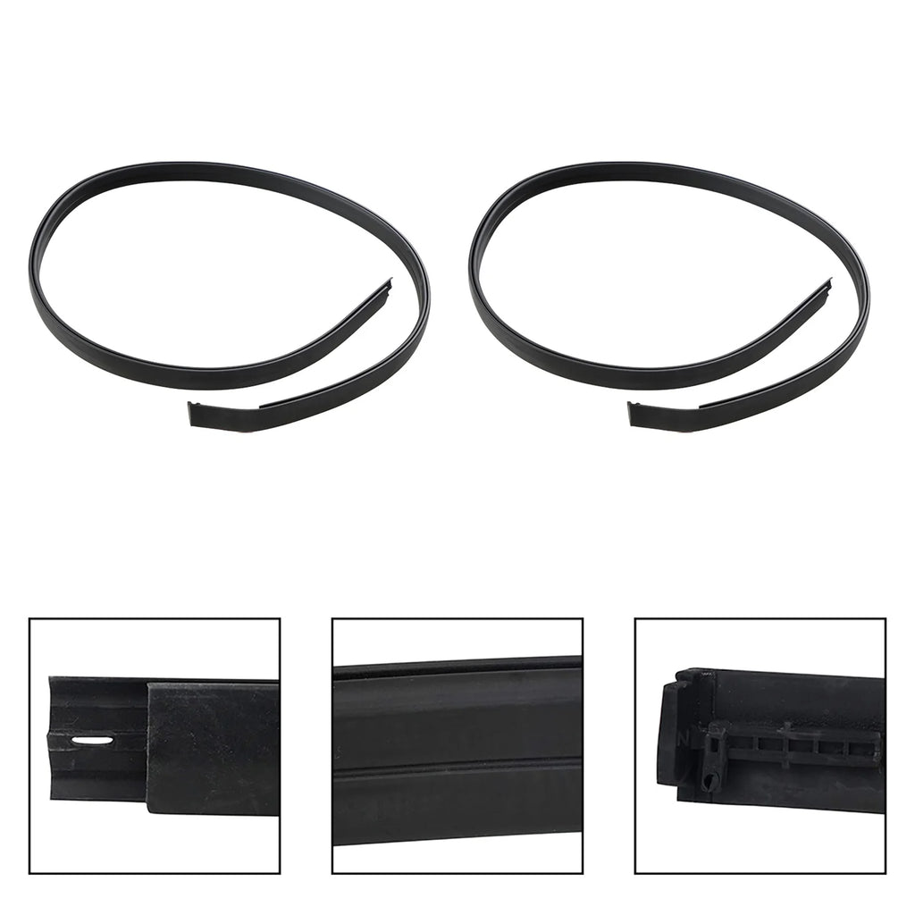 2Pcs Black Roof Drip Side Moulding Weatherstrips M87413