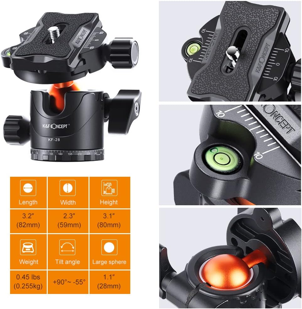 62'' Aluminum Tripod with 360 Panorama Ball Head X148