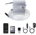10W RGBW Fiber Optic Lights Kit with 200pcs 0.03in Optical Fiber Cable and 28key RF Remote Control I394670