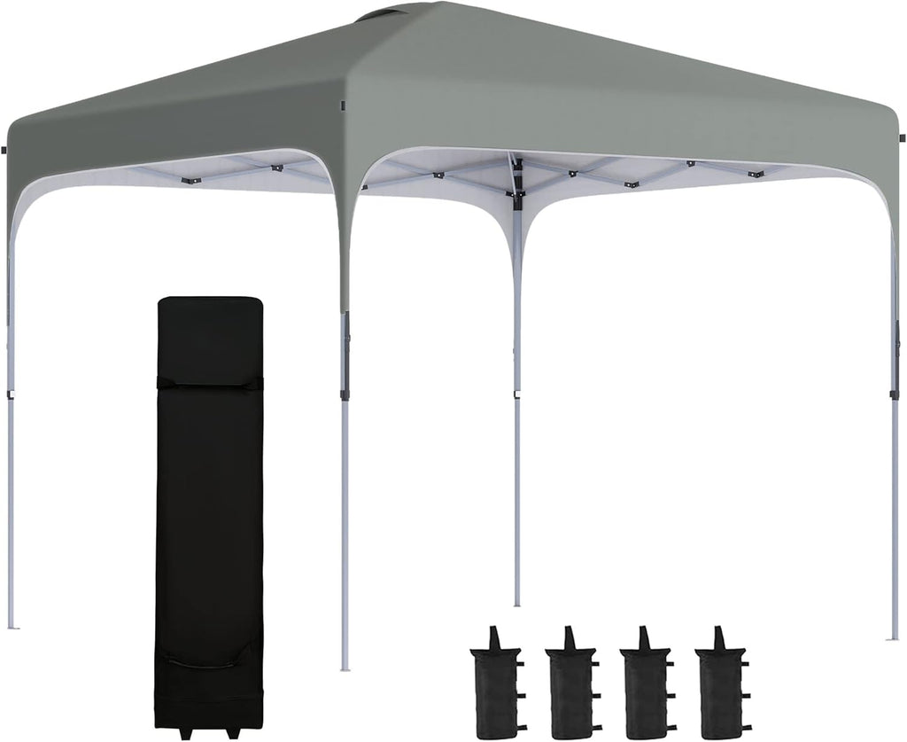 10' x 10' Pop Up Canopy Tent with Carry Bag and 4 Leg Weight Bags M62255