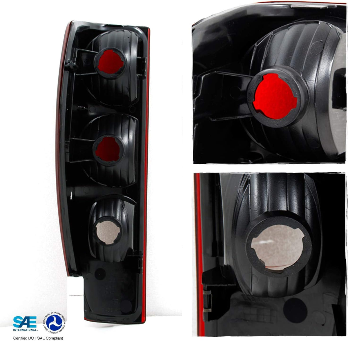 Red Tail Lights Replacement Pair Pack of 2 D141717
