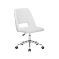 White Fabric Office Task Chair R1109