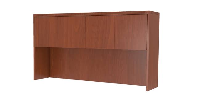 66x22 Hutch with Wood Doors, Mocha J320280