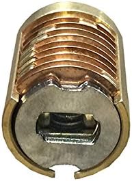 Heavy Duty Padlock, Chrome Plated, Extruded Brass, Hardened Boron Steel Shackle, Pack of 2 L537512