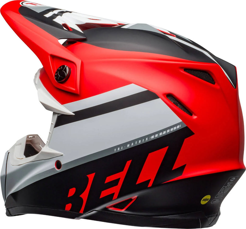 Black-White-Red MIPS Motocross Helmet W5051