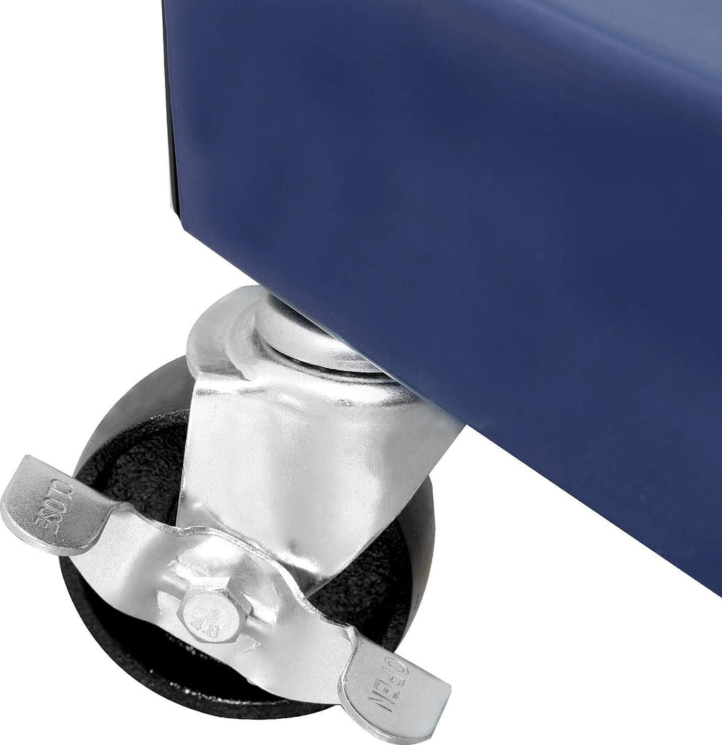 3/4 Ton Steel Rotating Engine Stand with Folding Frame, Blue V400