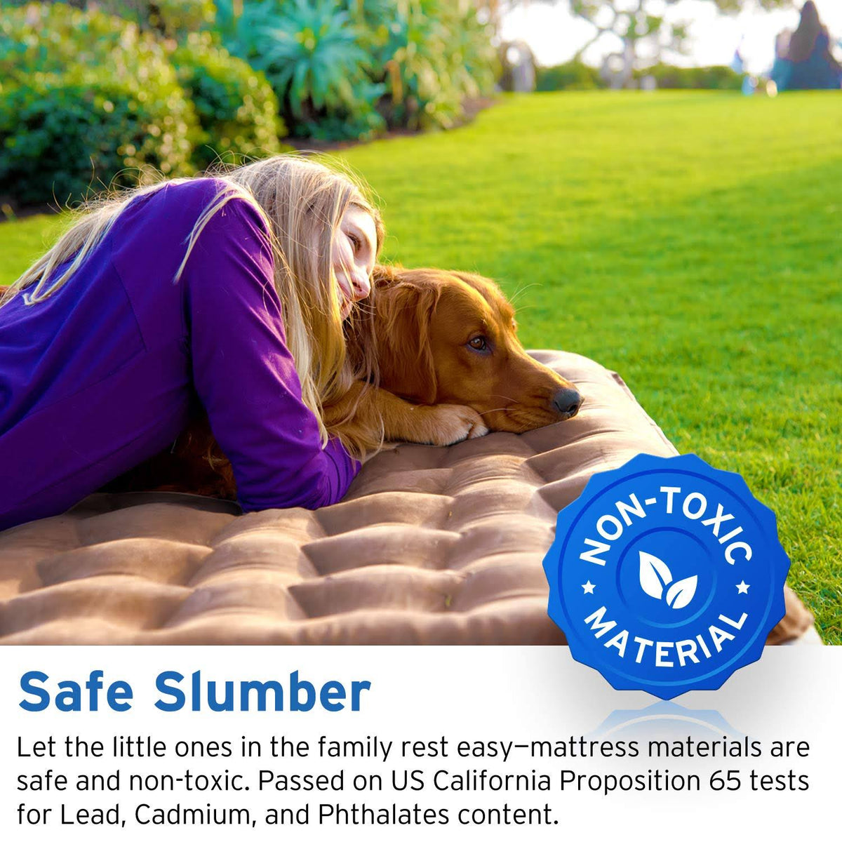 Queen Size Inflatable Air Mattress with Rechargeable Pump U22900