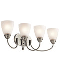 4 Light LED Bath Light Brushed Nickel P238