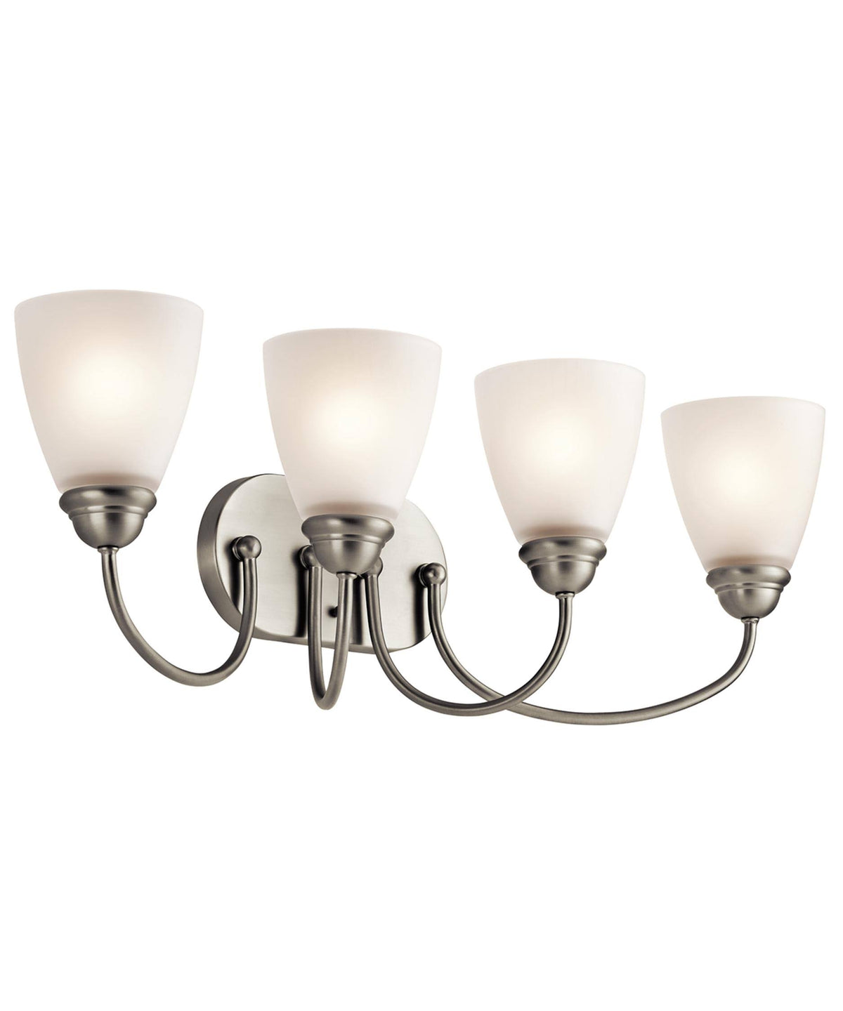 4 Light LED Bath Light Brushed Nickel P238
