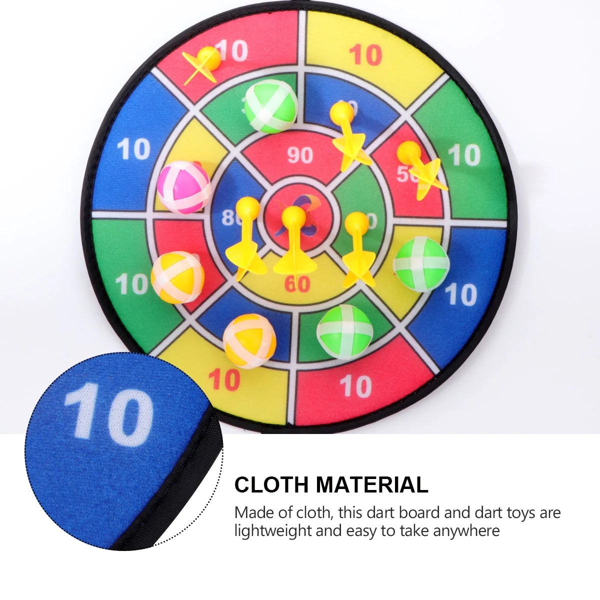 Sticky Ball Shooting Toy Party Game Supplies (30cm, 6pcs Sticky Ball and 6pcs Darts) C724130