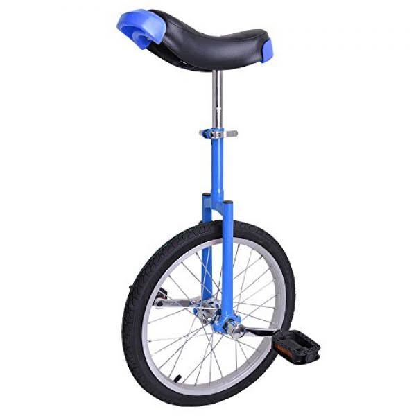 Blue 18 inch Unicycle with Saddle Seat V343205